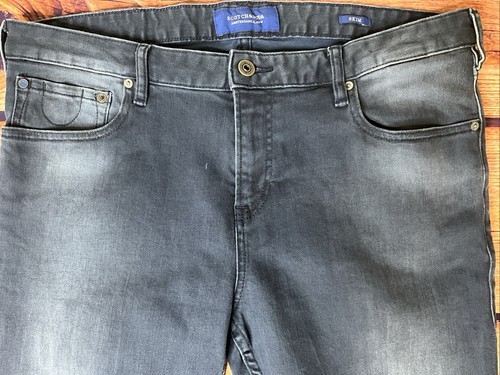 Scotch & Soda Men's Jeans Skim Straight Leg Denim W34XL32 Navy Blue 5-Pocket - Picture 4 of 12