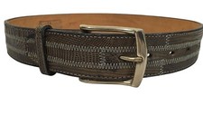 NoS Vtg NOCONA Gray IGUANA LIZARD Skin Cowboy Western Exotic Leather Belt 26-28