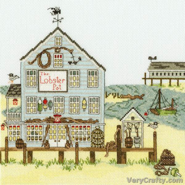 New England: The Lobster Pot  - Cross Stitch Kit from Bothy Threads