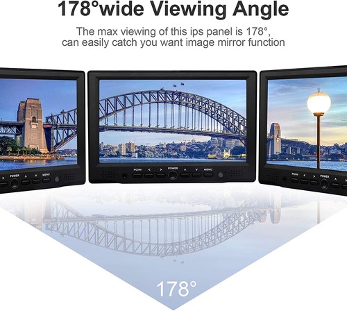 7'' Portable Mini HDMI Monitor HD VGA Screen for Mac Mini/TV/Raspberry PI/Camera - Picture 5 of 8