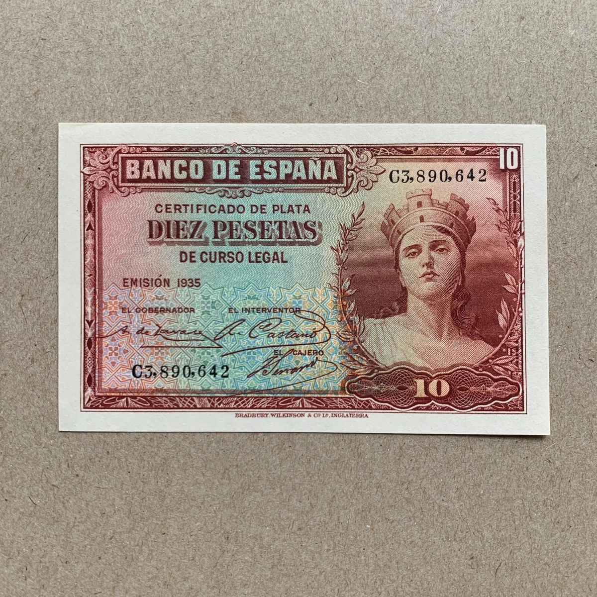 1935 年纸币西班牙纸币| eBay