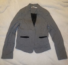 Image of Mosaic & Co Herringbone Blazer XL Black/White