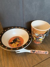 Disney Halloween toddler kids bowl cup fork set