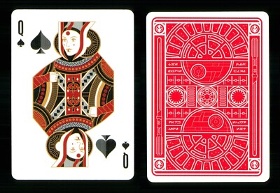 Playing card Star Wars Dark Side Red Padmé Amidala - Queen of Spades ZT 24