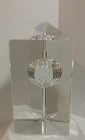 VINTAGE  2000 WATERFORD CRYSTAL THE TIME SQUARE STAR OF HOPE PAPERWEIGHT  4.5”