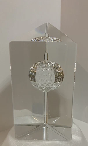 VINTAGE  2000 WATERFORD CRYSTAL THE TIME SQUARE STAR OF HOPE PAPERWEIGHT  4.5”