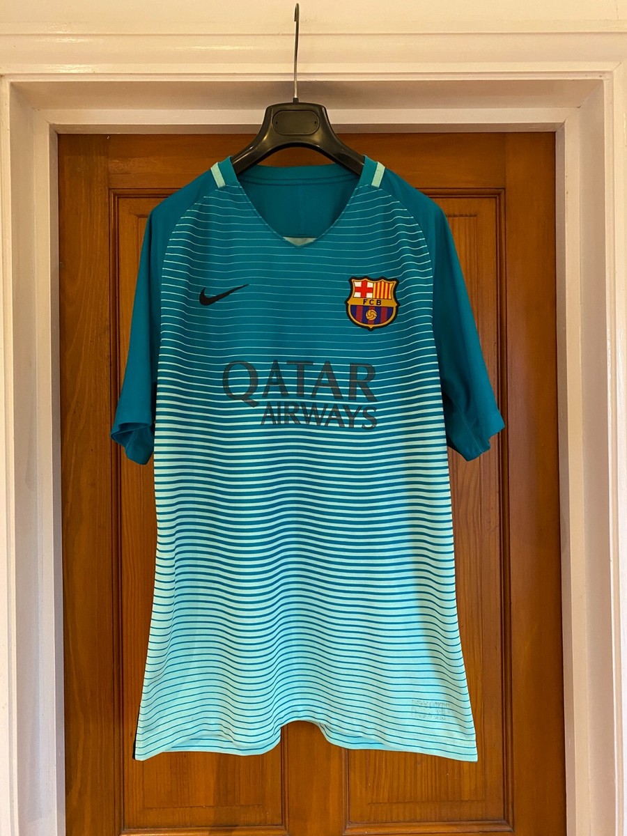 2016/17 Barcelona 3rd Third Shirt Size L Nike Dri-Fit Spanish