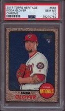 2017 Topps Heritage 568 Koda Glover Chrome PSA 10 Gem Mint #999 Pop 2