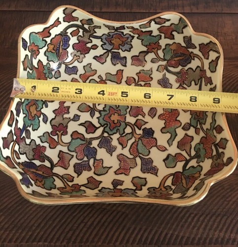 ANTIQUE ROYAL VIENNA FISCHER & MIEG GOLD ORNATE SQUARE BOWL C. 1853-1873 - Picture 9 of 10