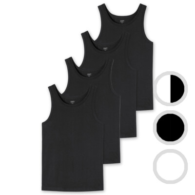 uncover by Schiesser - Herren - Unterhemd / Tanktop - 4er Pack