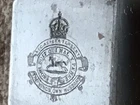 The Kings Own Hussars Printing Die/Press  WW1