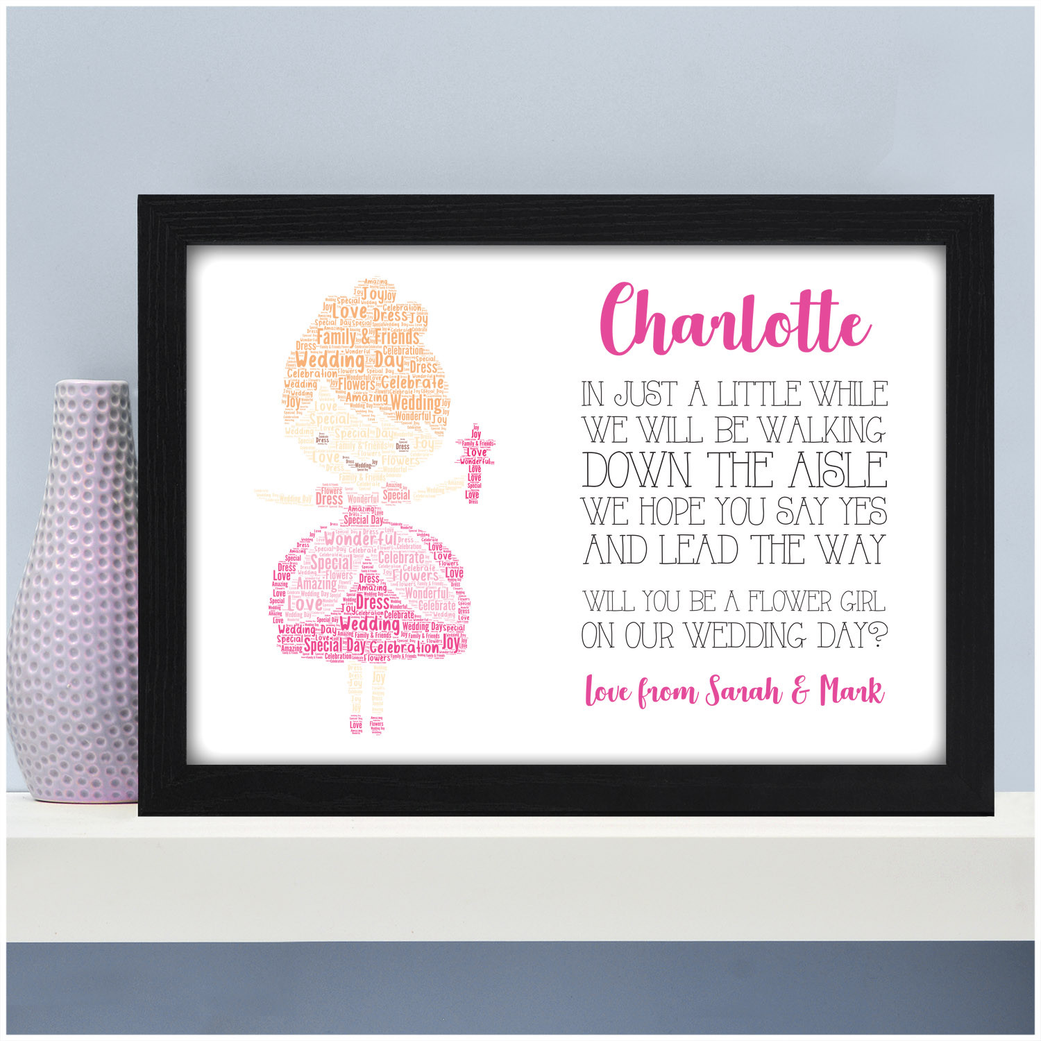 Personalised Flower Girl Poem Gifts Will You Be Our Flower Girl Print ...