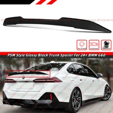 FOR 2024-2025 BMW 530i 540i i5 G60 Gloss Black PSM Style VIP Sport Trunk Spoiler