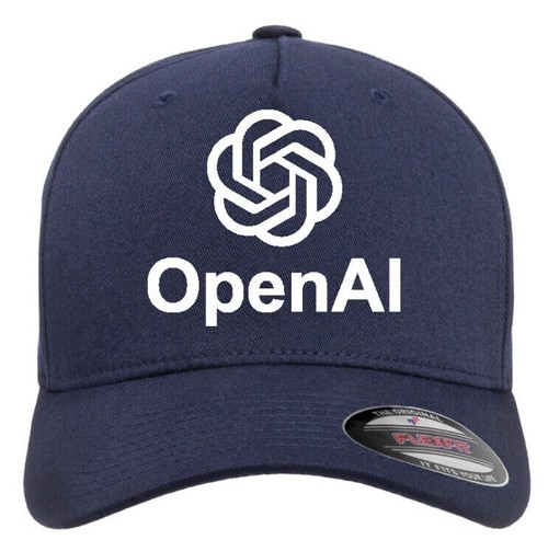 OpenAI logo Tesla Elon Musk Open AI Hat Flexfit Baseball Cap Printed Emblem - Picture 13 of 15