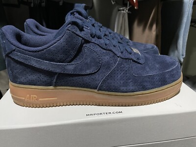 Size 11 WMNS AIR FORCE LOW '07 SUEDE 'MIDNIGHT NAVY' Men