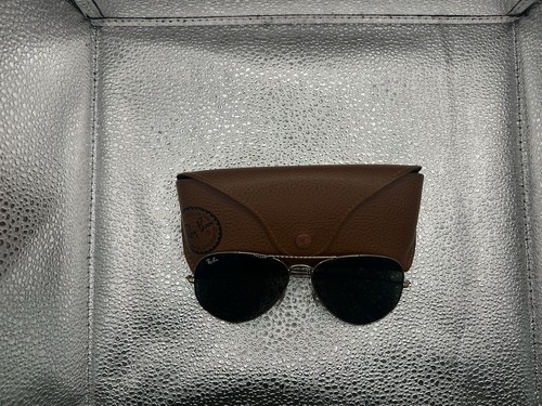 Gafas de sol Ray Ban RB3026 tamaño grande aviador gris dorado 62-14 Italia - Imagen 2 de 6