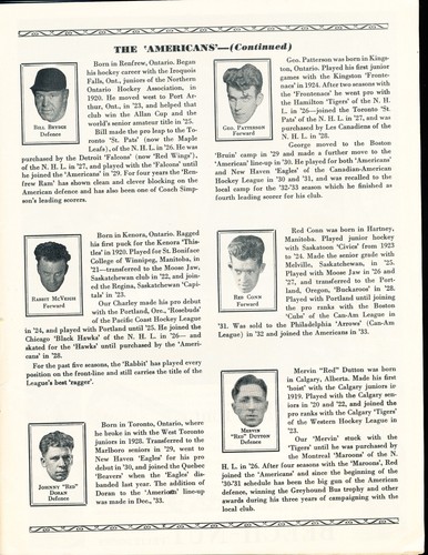 EX PLUS 1/7/1934 N.Y. Americans Vs Canadiens NHL Program Six HOF'ers in Line-up - Picture 6 of 11