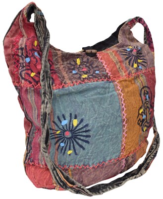 Hippie Gheri Crossbody Boho Stitch Patchwork Schultertasche Sling Bag