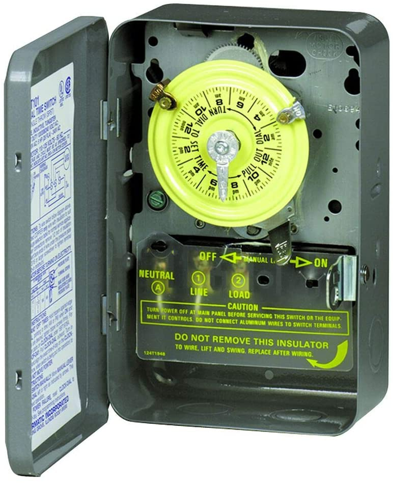 Mechanical Outdoor Timer GE 24-Hour Mechanical Pool Timer Switch - 5HP ...