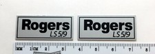 Rogers LS 5/9 Speaker Grill Badge Logo Silver Custom Made Aluminum