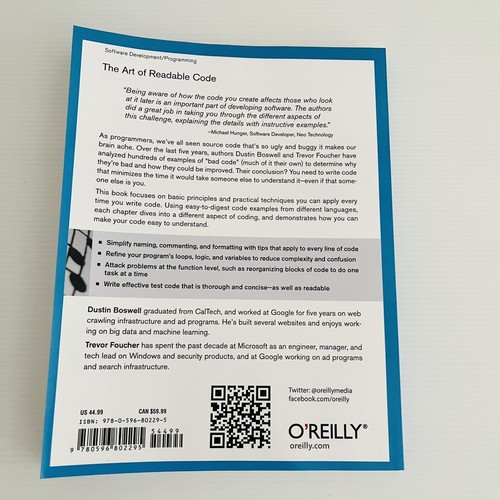 The Art of Readable Code by Boswell & Foucher IT Web Design Programming Textbook - Picture 2 of 13