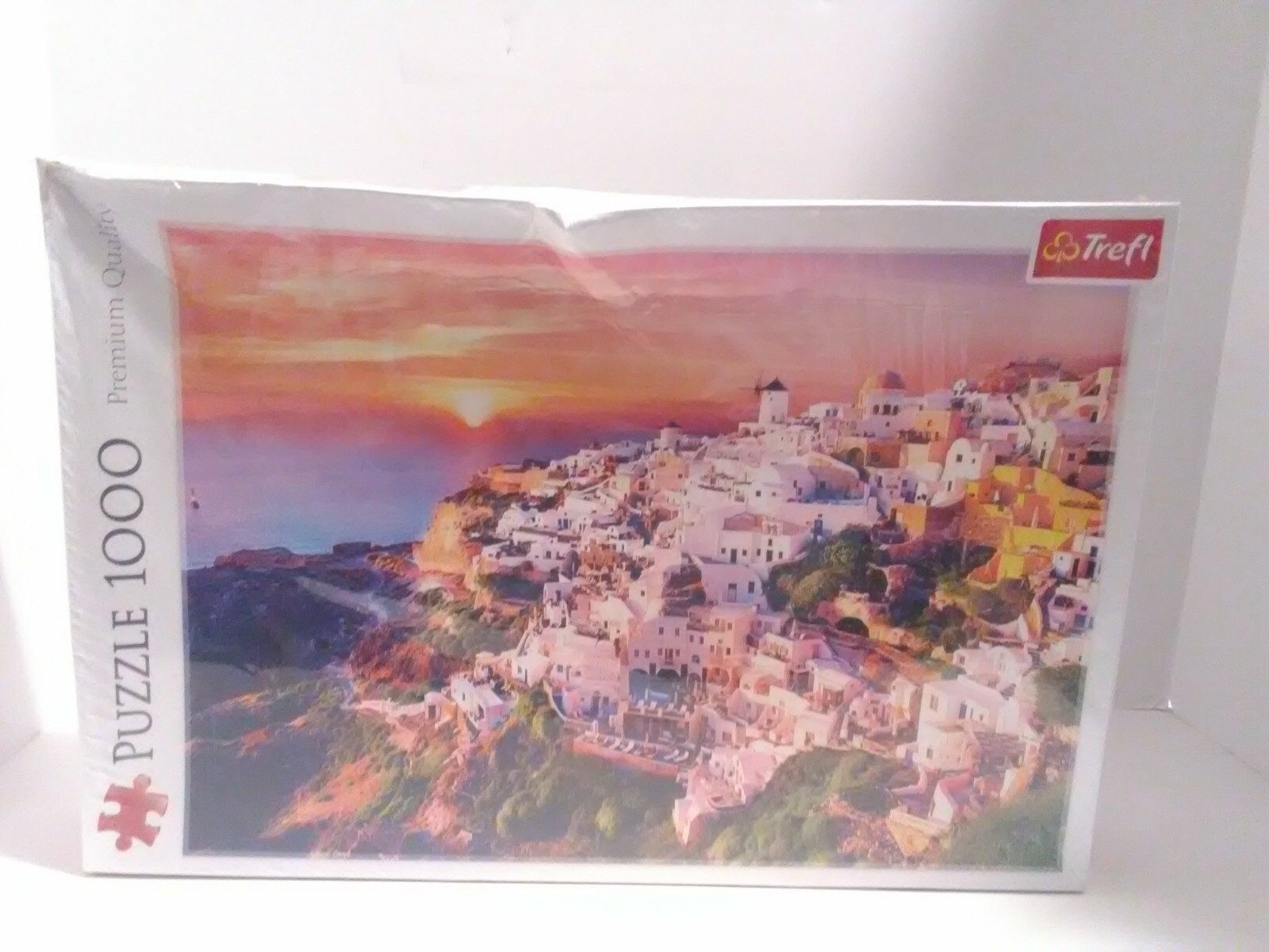 Trefl 1000 Piece Jigsaw Puzzle | Sunset over Santorini | New/Damaged ...