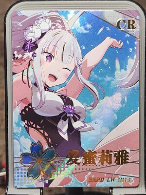 Emilia Life RE:ZERO Girl  Party 6 Card Goddess Story Anime Waifu CR CR-003