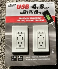 Feit Electric 1193819 Wall Outlets with USB Ports - 2 Pack
