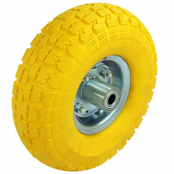 2 PC Neilsen Solid Tyre Yellow Wheelbarrows Sack Truck Carts Garden