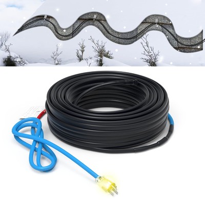 TDSF1 12ft Roof Heat Cable, Self-Regulating, ETL Certified, Perfect for Preve...