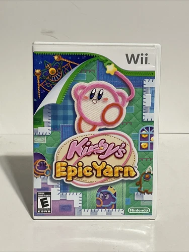 Kirby's Epic Yarn (Nintendo Wii, 2010)  Complete CIB Manual TESTED