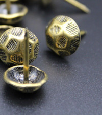 29 pcs Antique Bronze Upholstery Nail Stud Tack Pin Furniture Craft Door Decor