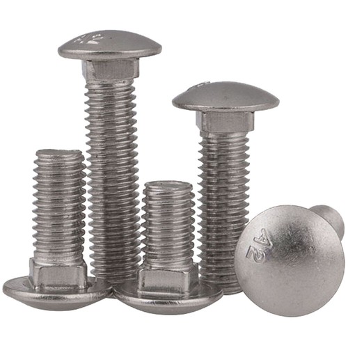 M8 -1.25 Metric 304 Stainless Steel Carriage Bolts Round Head Square Neck Screws - Bild 9 von 23