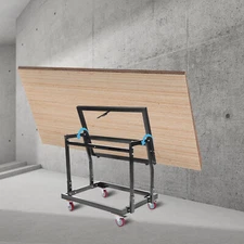 453.6kg/1000lbs Drywall Panel Cart Heavy Duty Tilting Panel Trolley w/4* Casters