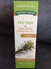 NATURE'S TRUTH TEA TREE 100% PURE ESSENTIAL OIL PURIFYING AROMATHERAPY 0.51 OZ