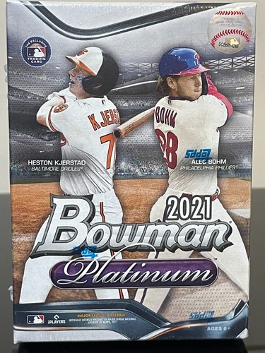 NEW 2021 Bowman Platinum Blaster Box MLB Inc 4 Exclusive Ice Foil Parallel Cards - Picture 2 of 7