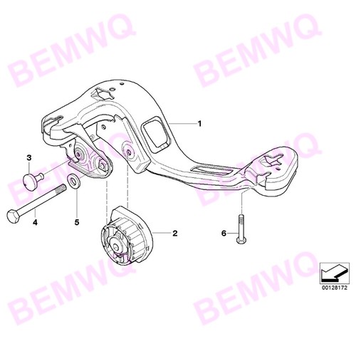1x 22313421301 Transmission Mount Rear For BMW 2011-17 X3 F25 2015-18 X4 F26 New - Picture 5 of 5