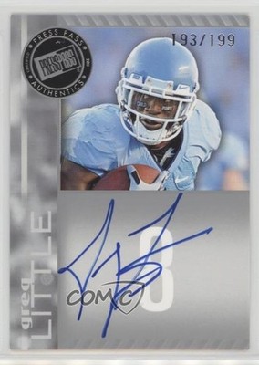 2011 Press Pass Signings Silver 193/199 Greg Little #PPS-GL Rookie Auto RC 0a2