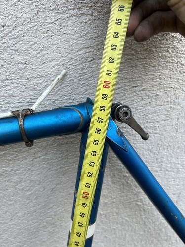 1971 Bernard Carré Frameset 57cm Reynolds 531 French Threads / Herse Singer - Foto 15 di 16
