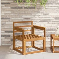 Armlehnen 2 Pcs Braun 59 X 6 X 61 Cm Holzwerkstoff ZubehöR FüR GartenmöBel Minim