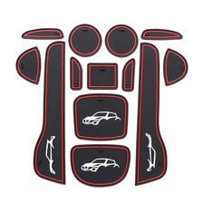 Fits Nissan Juke 2011-2017 Rubber Non-slip Inner Gate Slot Mat Cup Holder Pads