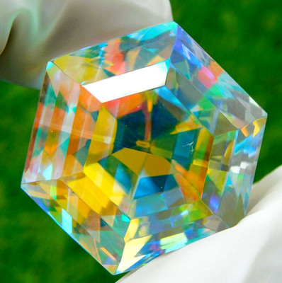Superb Mystic Topaz 65.60 Ct Rainbow Color Fancy Cut Loose Gemstone For Jewelry