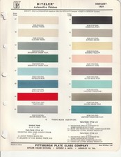 1959 1960 1961 1962 1963 1964 1965 1966 1967 1968 Mercury And Comet Paint Chips 1959 1960 1961 1962 1963 1964 1965 1966 1967 1968 Mercury And Comet Paint Chips