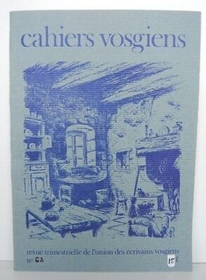 VOSGIENISCHE HEFTE Nr. 62 von 1983 Revue de L'Union des writvains Vosgiens VOSGES
