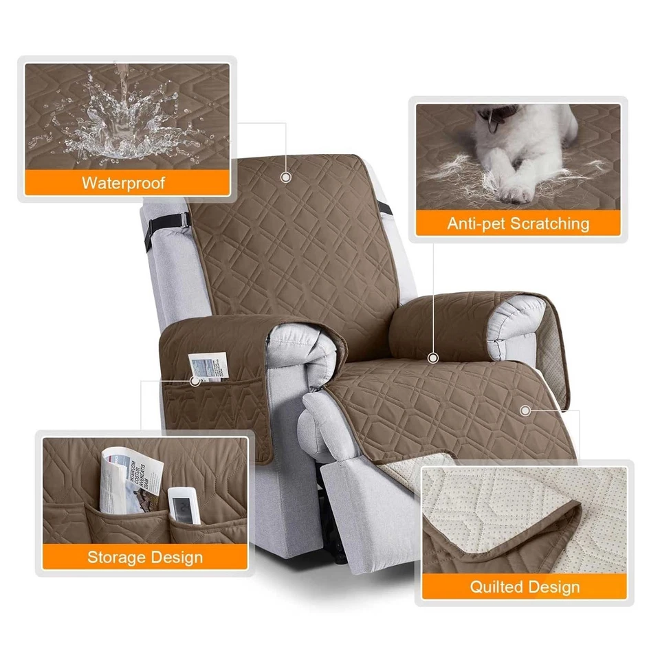 100% waterproof non-slip recliner cover Warm pet protection household items - Image 4 of 4