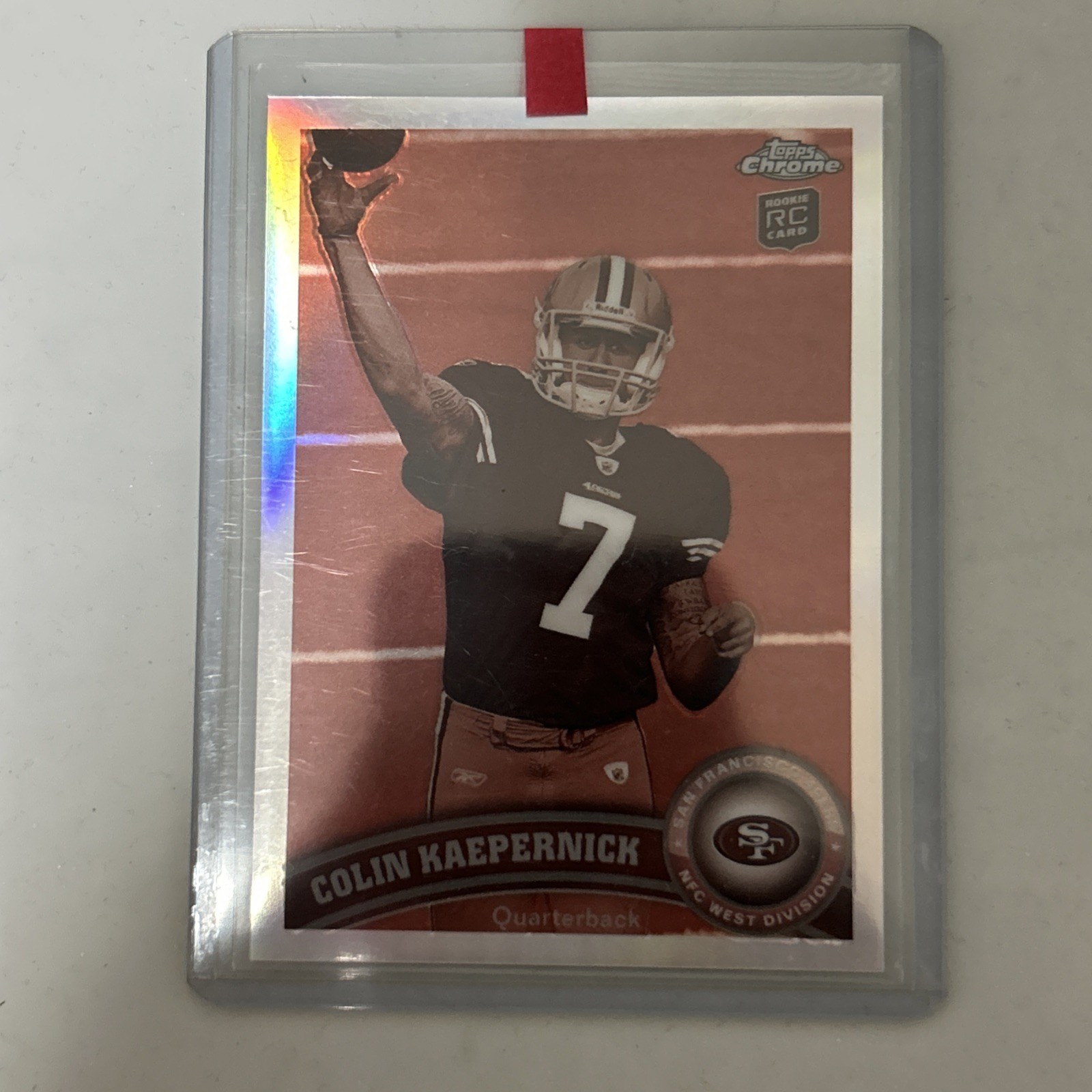 2011 Topps Chrome Sepia Refractor 45/99 Colin Kaepernick Rookie RC
