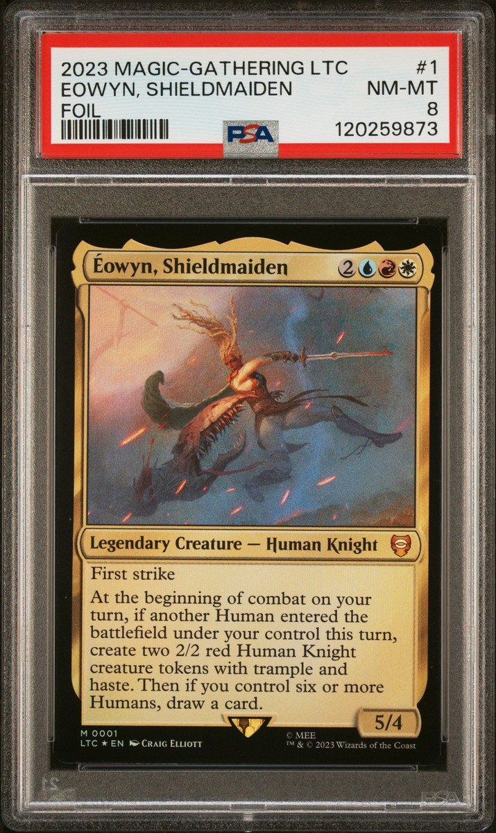 eowyn mtg card Comic Style Eowyn, Shieldmaiden #01 Foil Am I not of the House of Eorl owyn, Shieldmaiden Extended and Ring