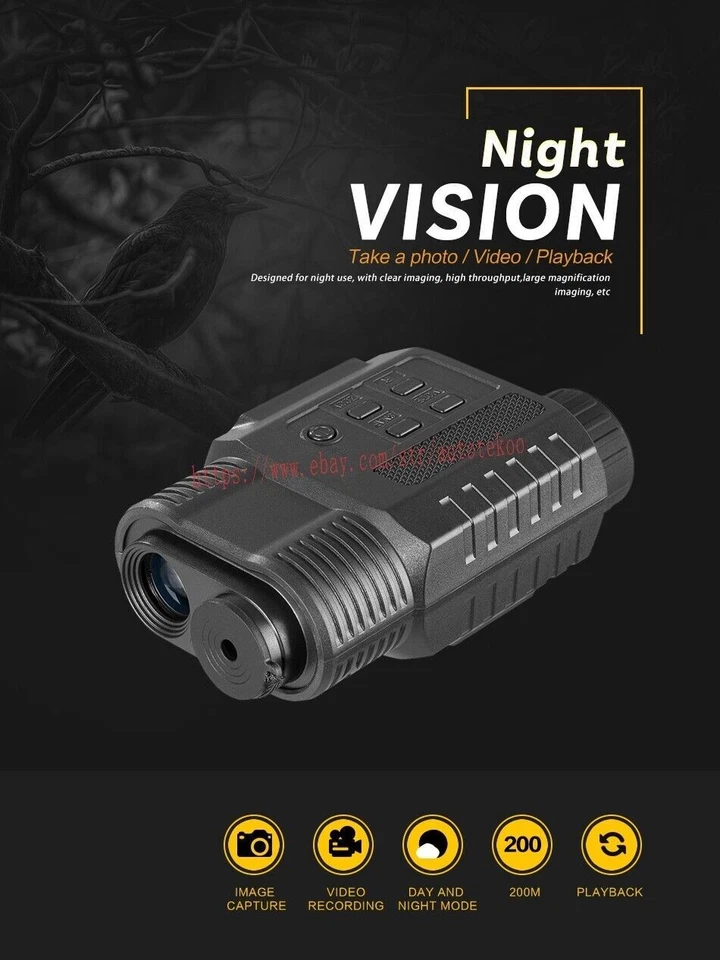 NV150 3W 850nm IR LEDs Night Vision Device Monoculars 640x480 for Hunting Sights - Image 2 of 4