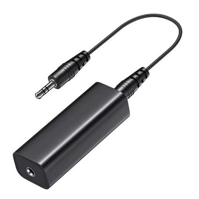 3.5mm Ground Loop Noise Isolator with Cable for Car Audio and Home Stereo System