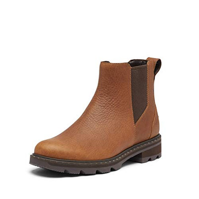 Sorel Womens Lennox Chelsea Rain Boot Velvet Tan Size NEW